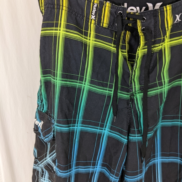 Hurley Men's MultiColored Board Shorts SZ 32 - Picture 3 of 6